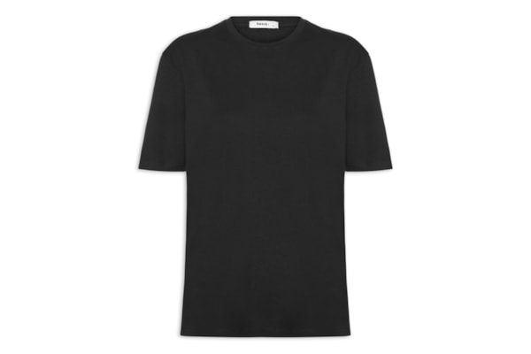 Camiseta Feminina Oversized Manga Curta - Preto