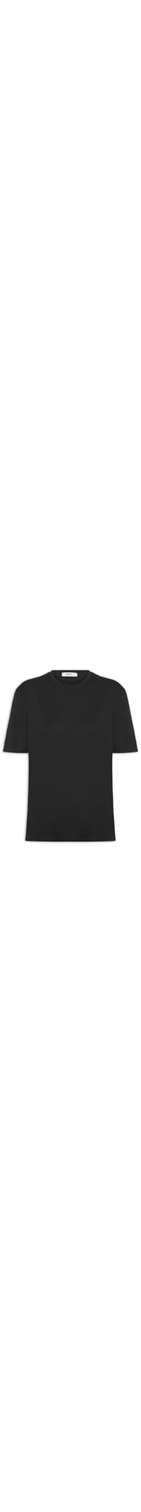 Camiseta Feminina Oversized Manga Curta - Preto