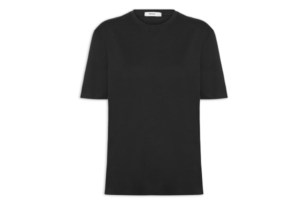 Camiseta Feminina Oversized Manga Curta - Preto