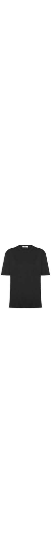 Camiseta Feminina Oversized Manga Curta - Preto
