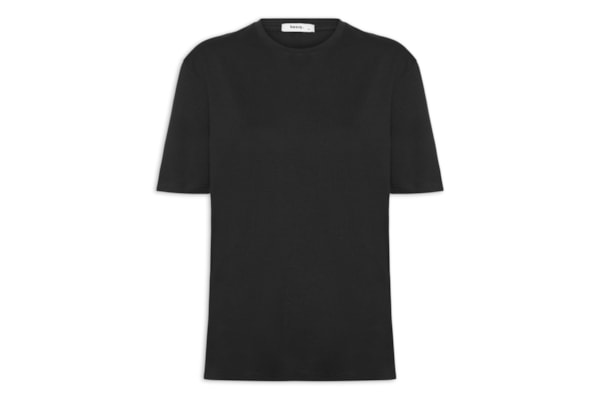 Camiseta Feminina Oversized Manga Curta - Preto