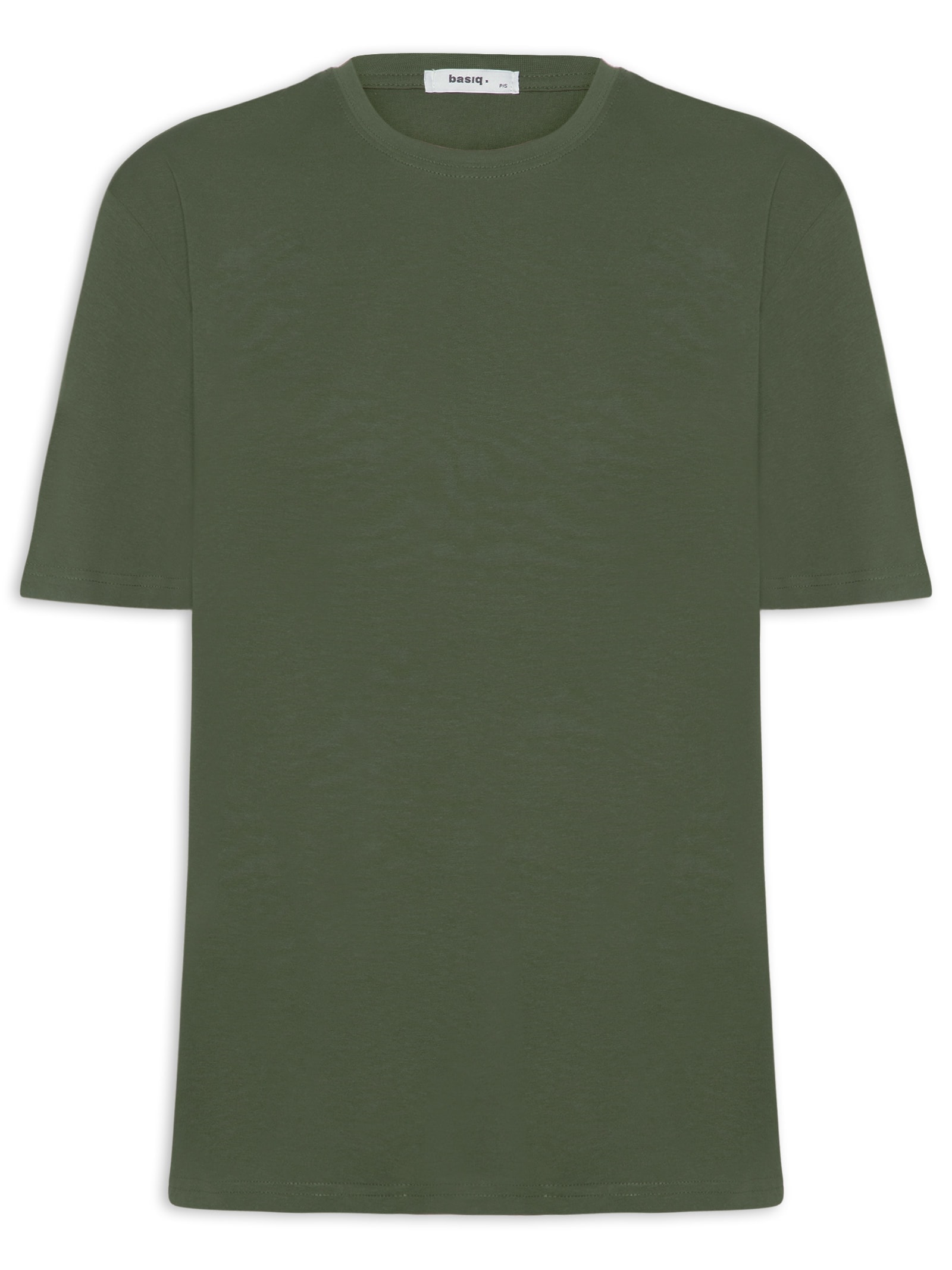 Camiseta Feminina Oversized Manga Curta Verde Basiq