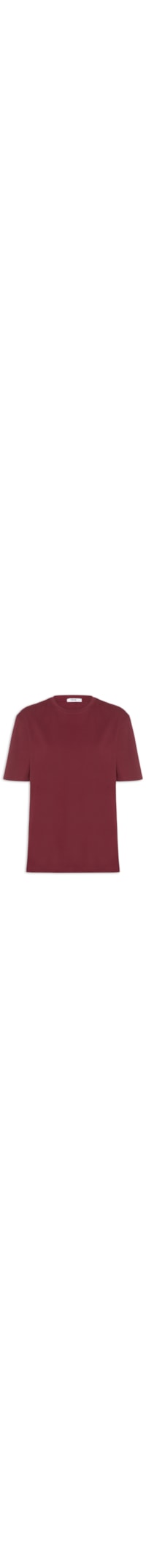 Camiseta Feminina Oversized Manga Curta - Vermelho