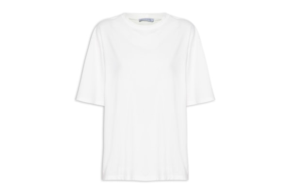 Camiseta Feminina Oversized - Off White