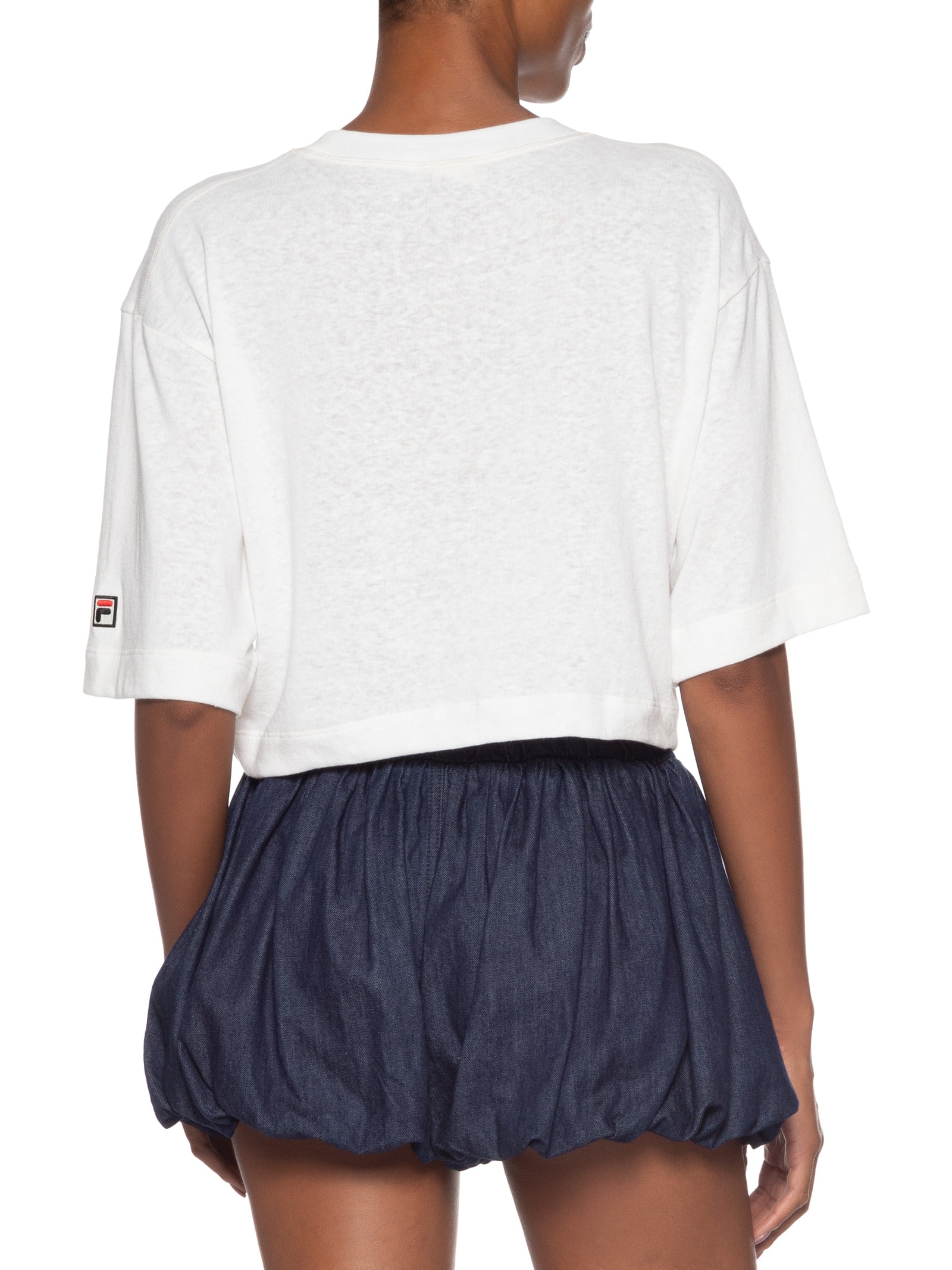 Camiseta Feminina Oversized Orange Grand Turismo Branco Fila