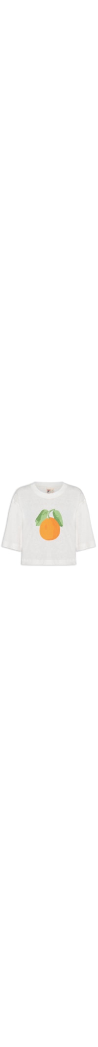 Camiseta Feminina Oversized Orange Grand Turismo - Branco
