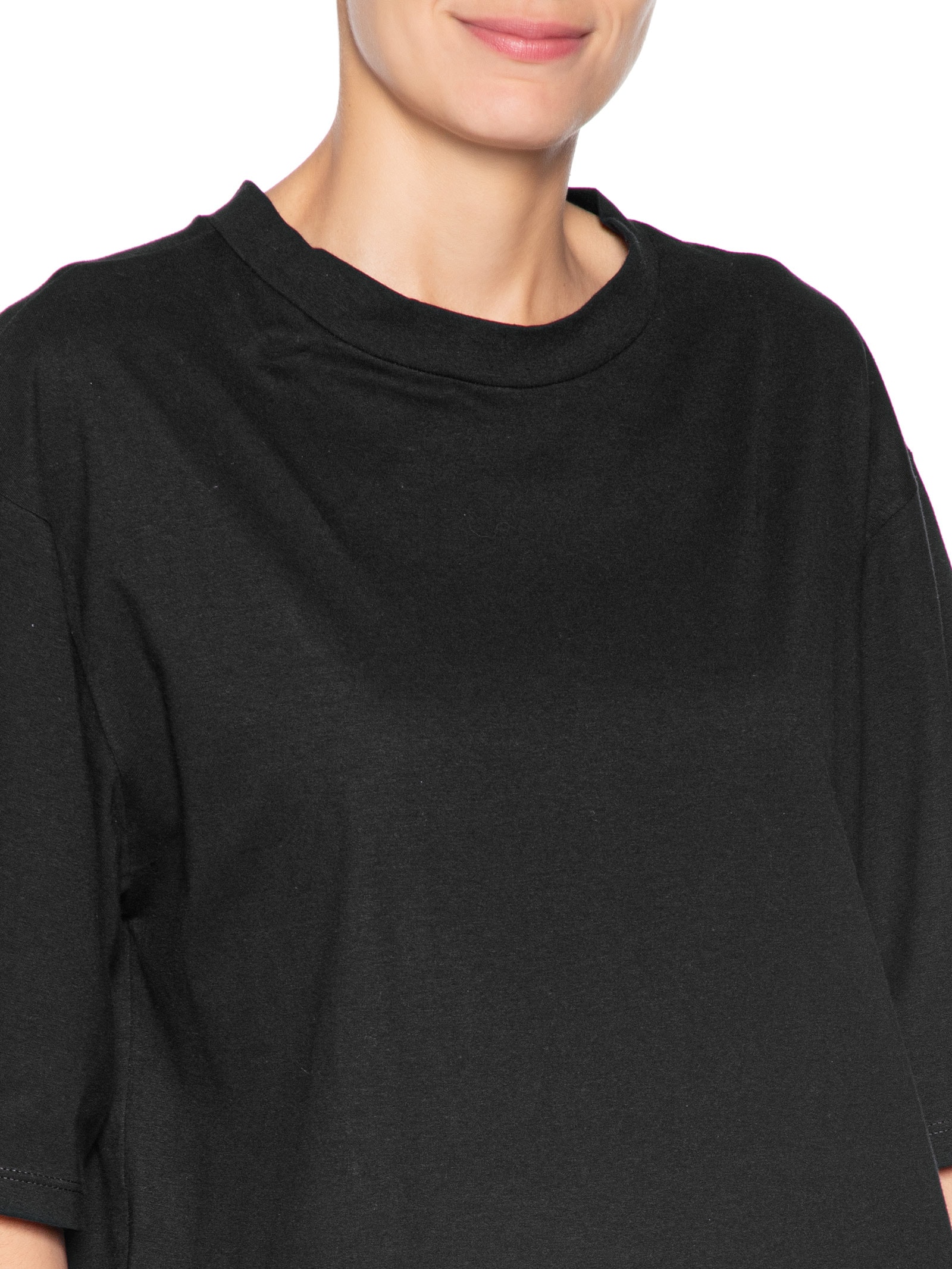 Camiseta Feminina Oversized Preto Market 33