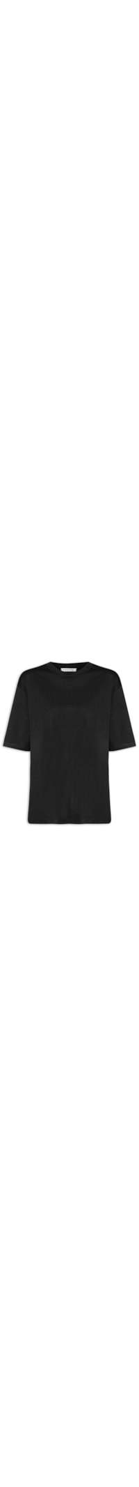 Camiseta Feminina Oversized - Preto