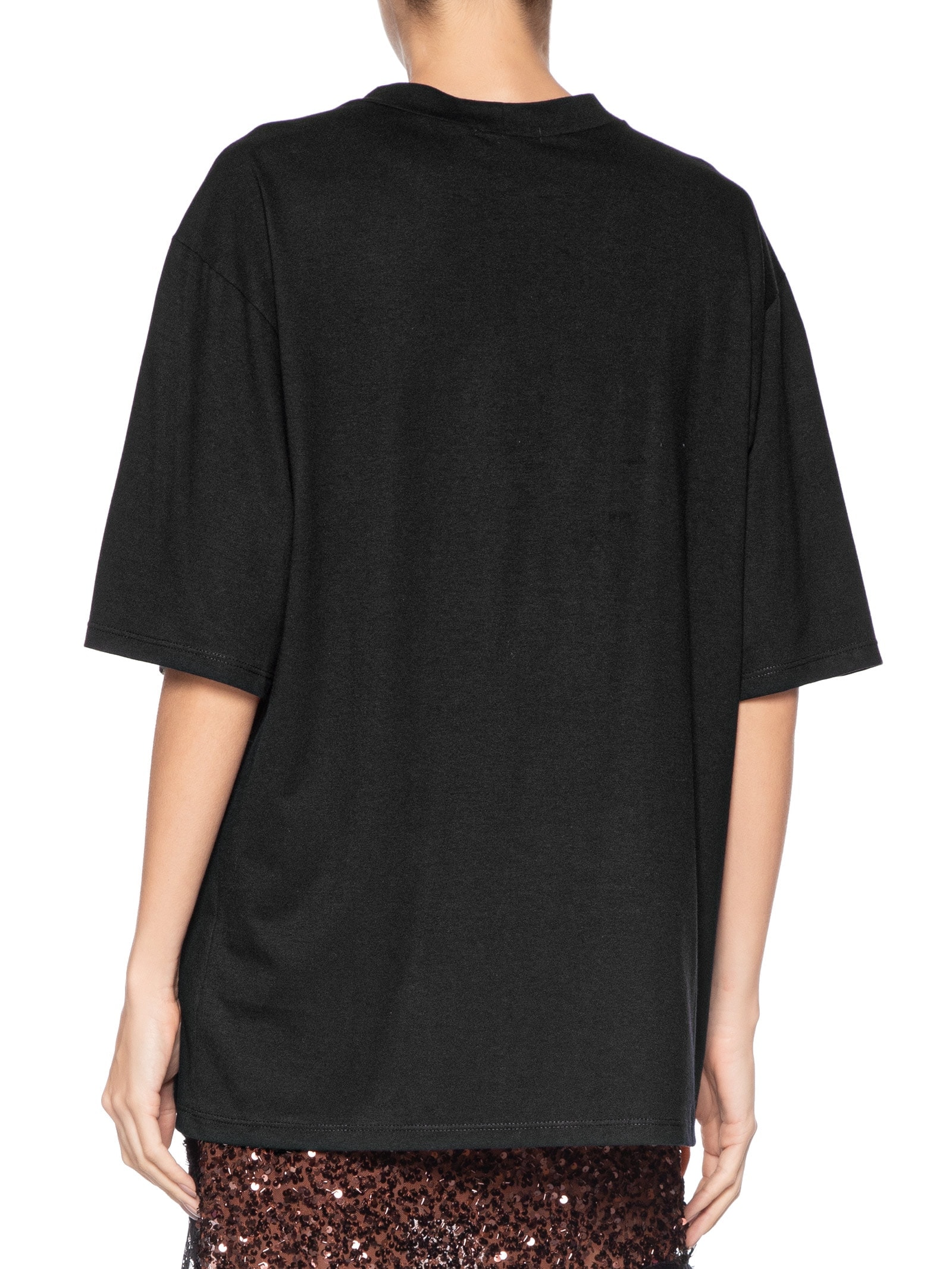 Camiseta Feminina Oversized Preto Market 33