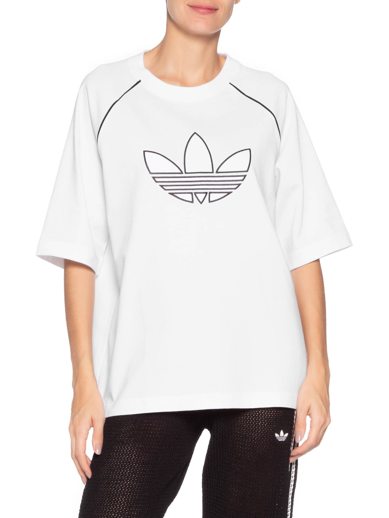 Camiseta Feminina Oversized T Adilenium Branco Adidas Originals