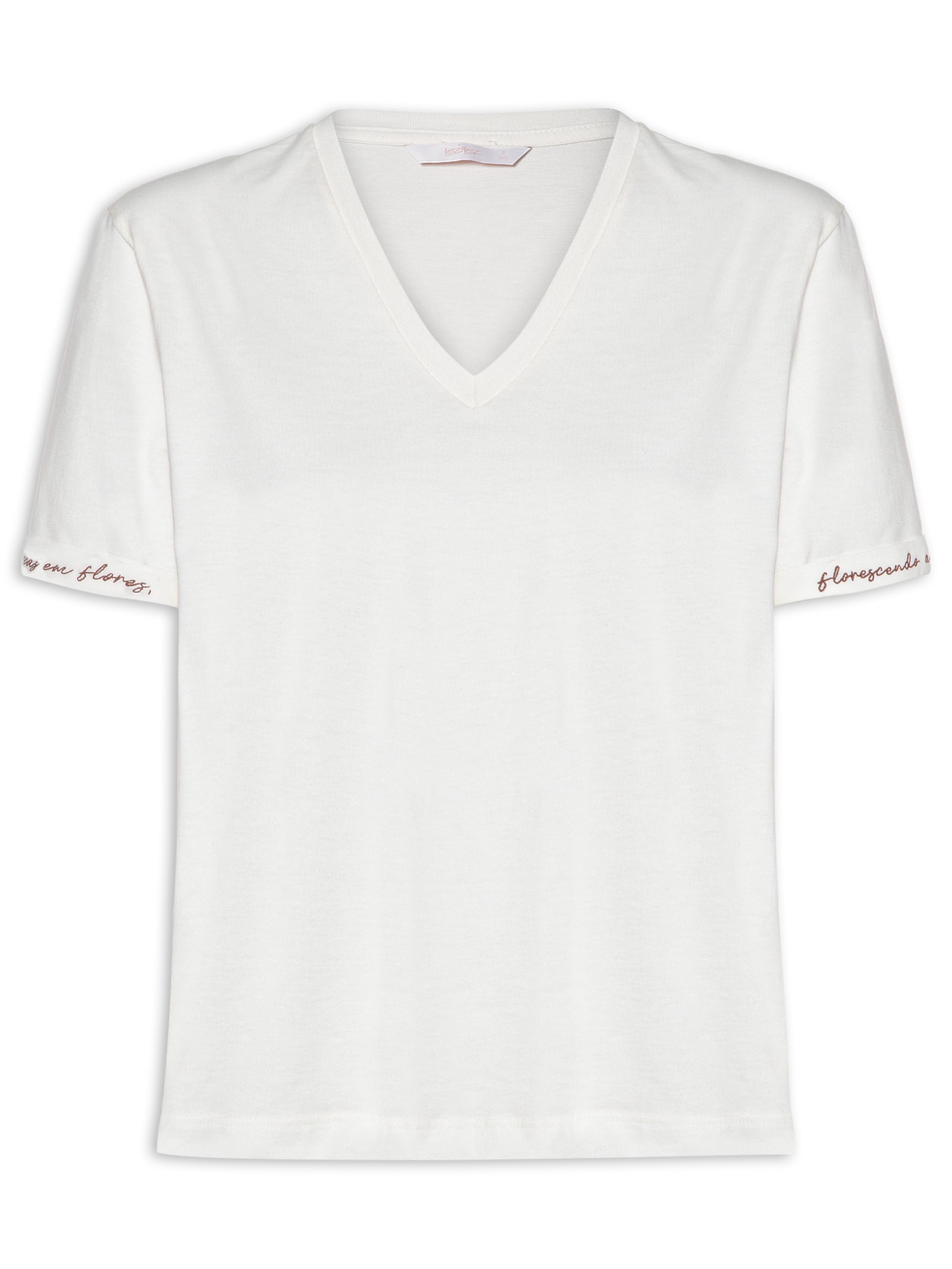Camiseta Feminina Penteada – Branco Lez A Lez