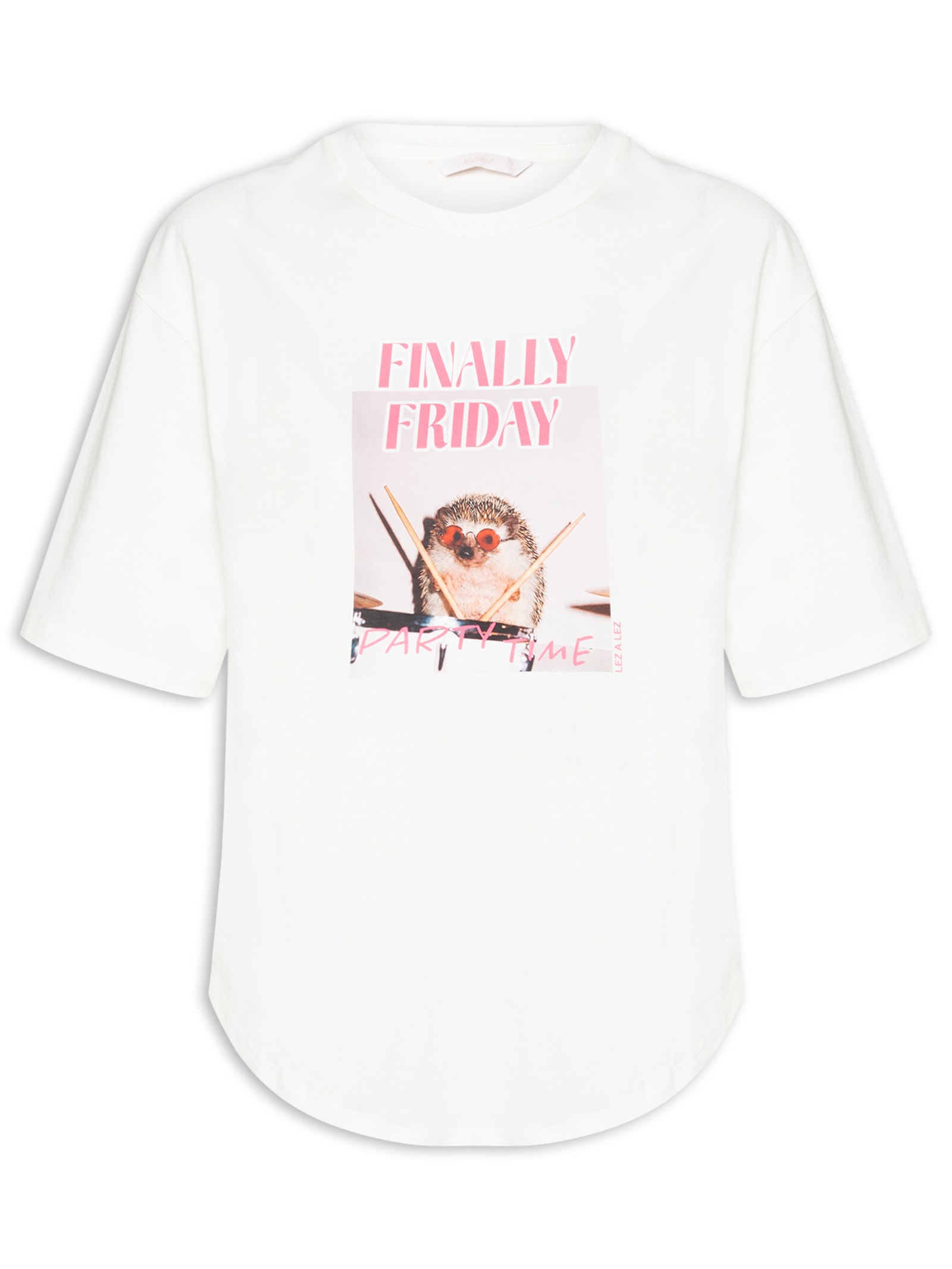 Camiseta Feminina Pet Week Friday Branco Lez A Lez