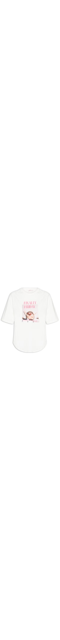 Camiseta Feminina Pet Week Friday - Branco