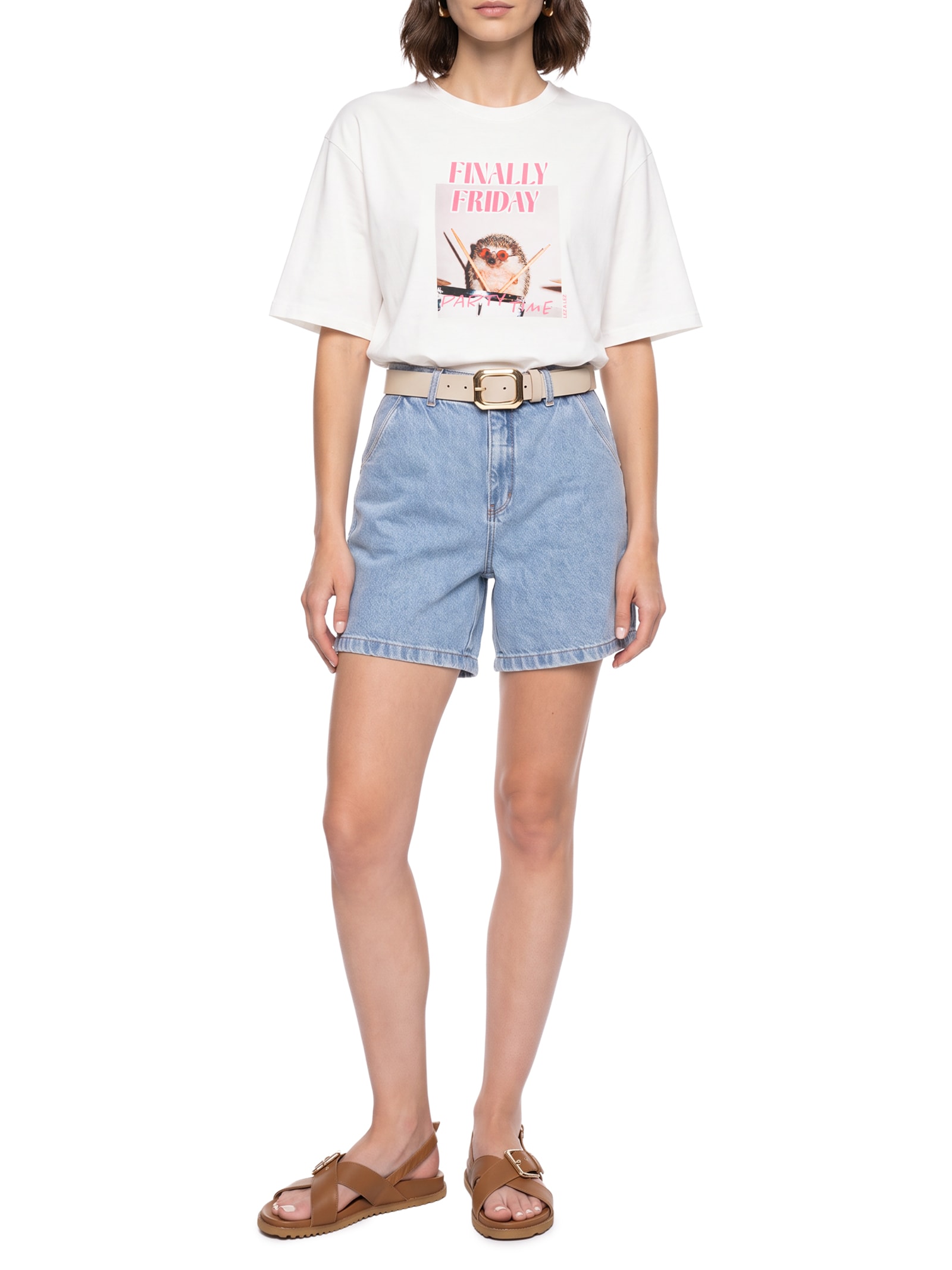 Camiseta Feminina Pet Week Friday Branco Lez A Lez