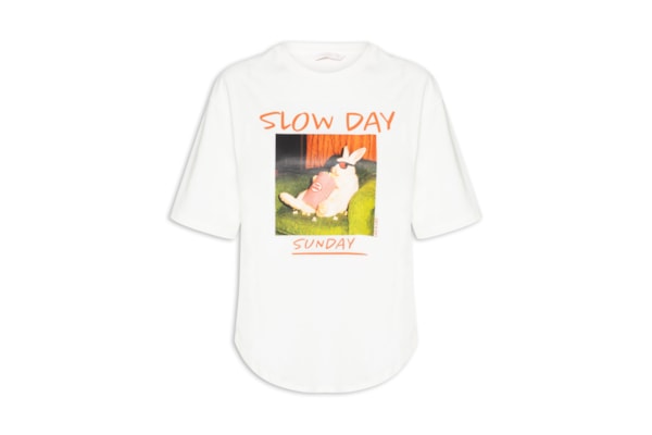 Camiseta Feminina Pet Week Sunday - Branco