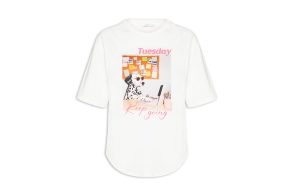 Camiseta Feminina Pet Week Tuesday - Branco