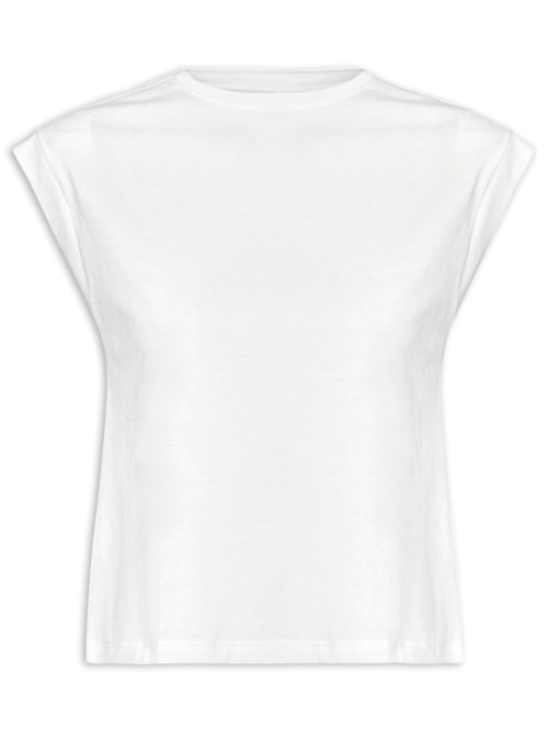 Camiseta Feminina Pima Manga Japonesa – Branco