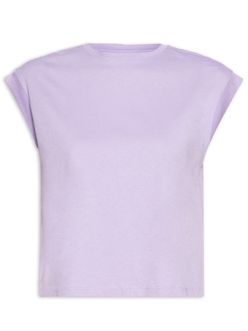 Camiseta Feminina Pima Manga Japonesa – Lilás