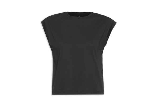 Camiseta Feminina Pima Manga Japonesa - Preto