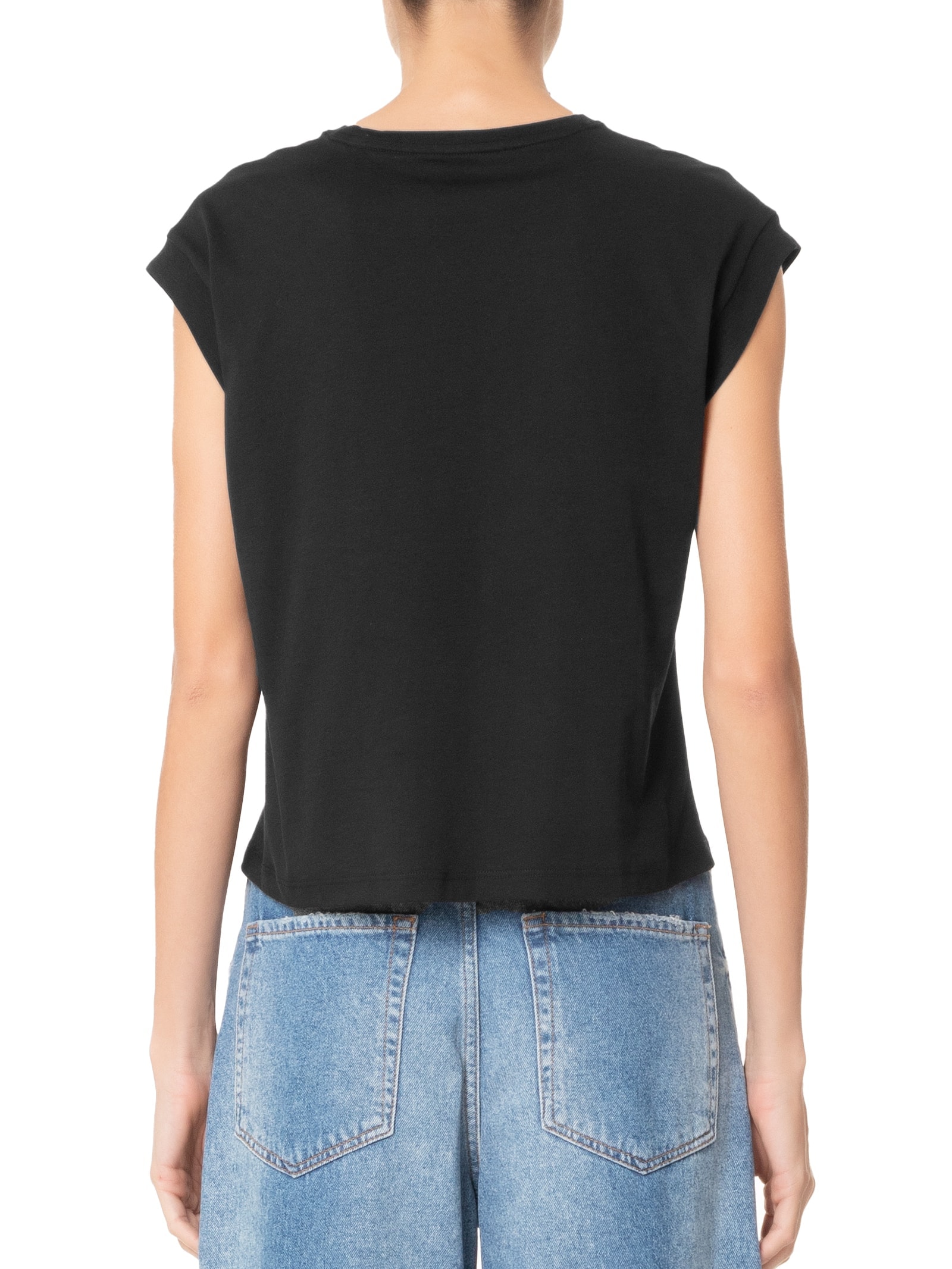 Camiseta Feminina Pima Manga Japonesa Preto '2Essential