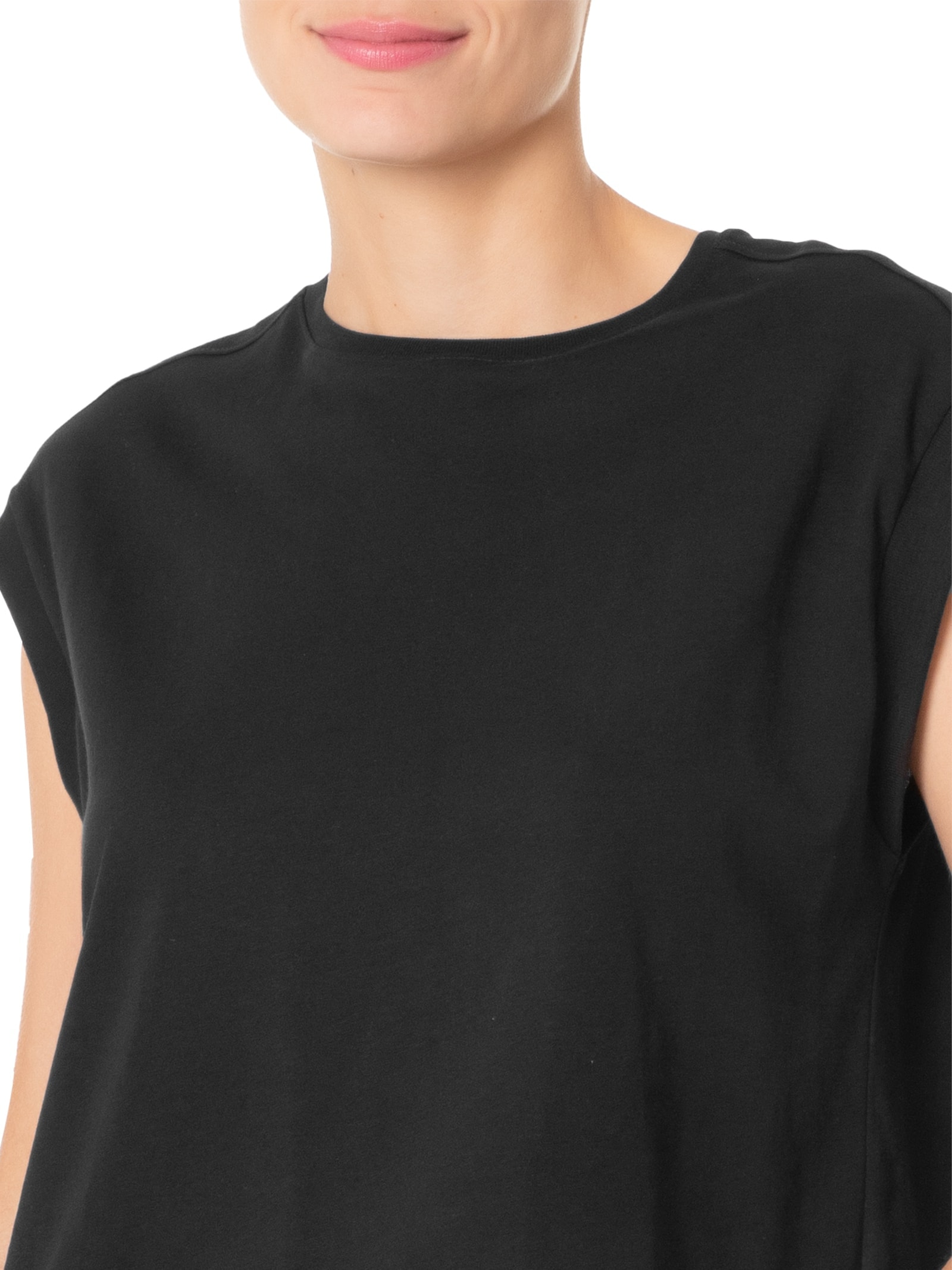 Camiseta Feminina Pima Manga Japonesa Preto '2Essential
