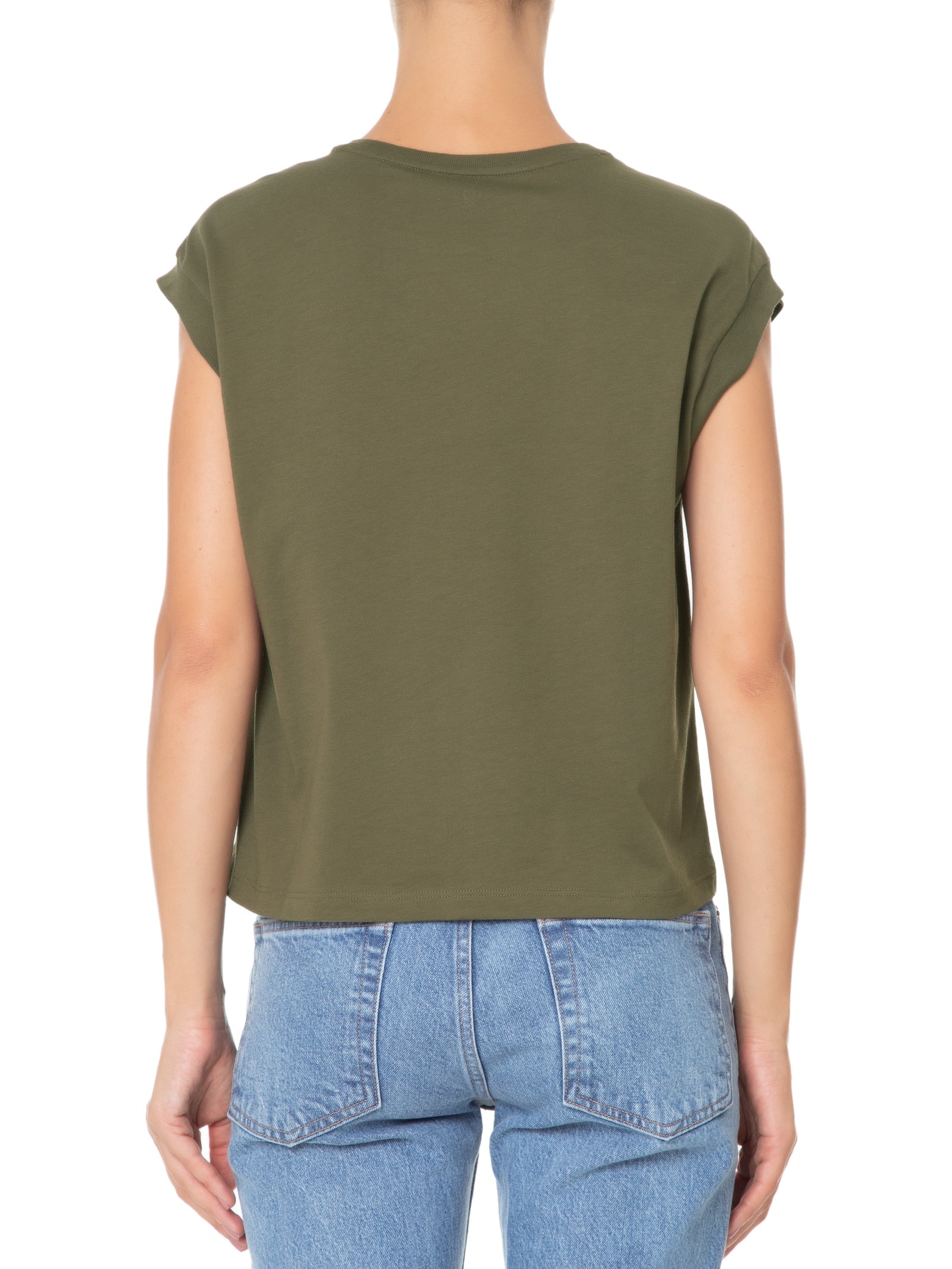 Camiseta Feminina Pima Manga Japonesa Verde '2Essential