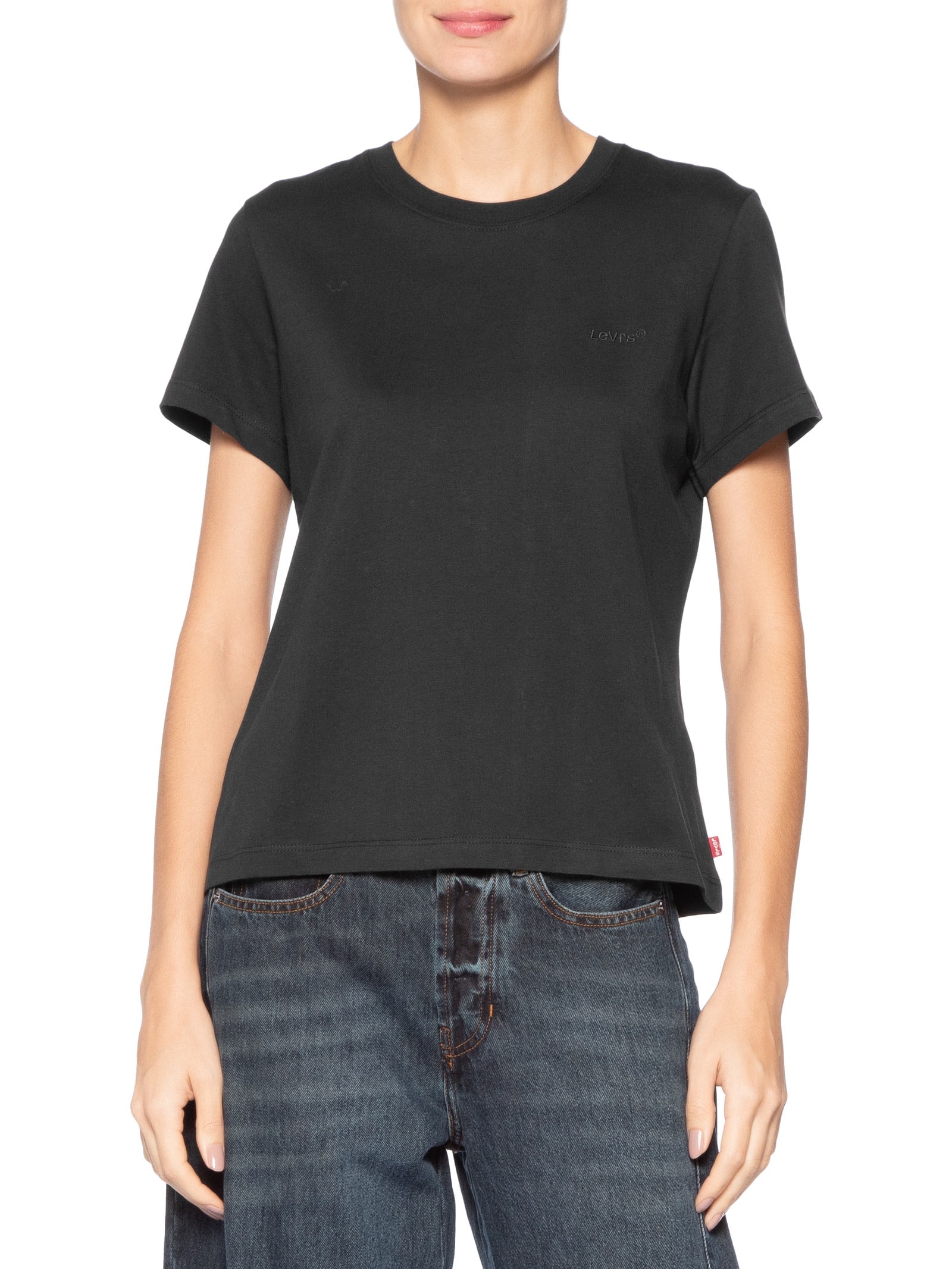 Camiseta Feminina Pima Tee Preto Levi's