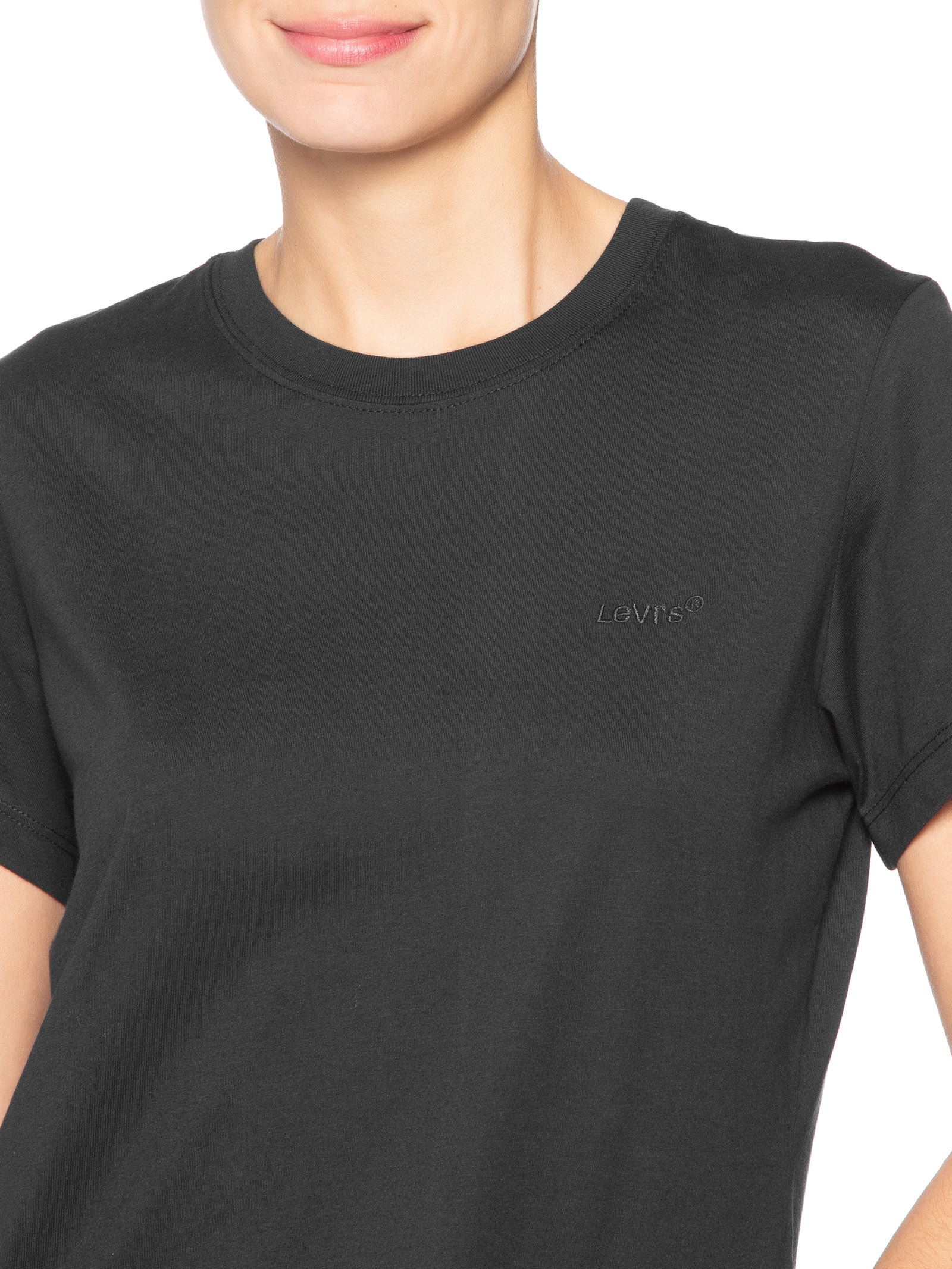 Camiseta Feminina Pima Tee Preto Levi's