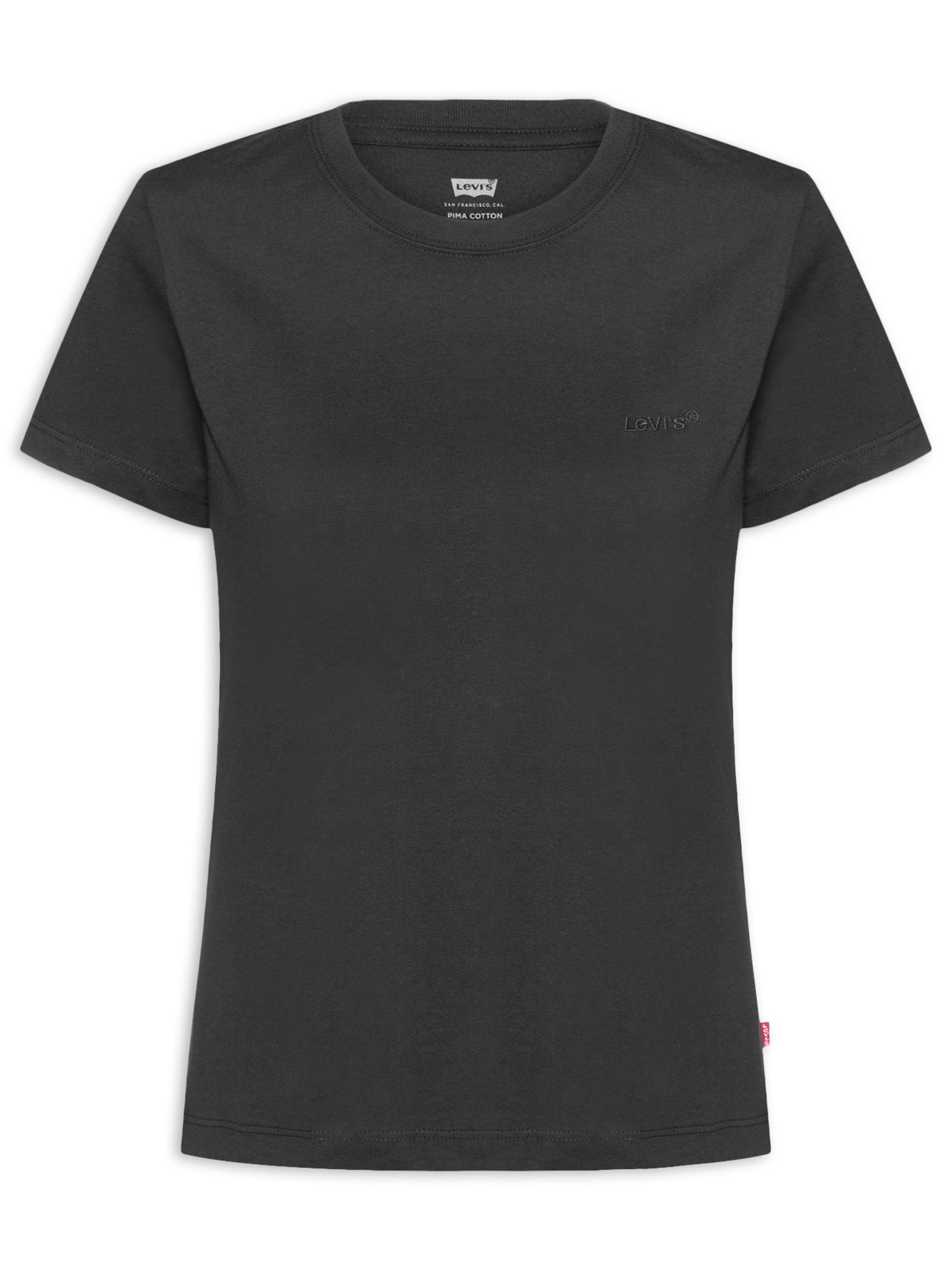 Camiseta Feminina Pima Tee Preto Levi's