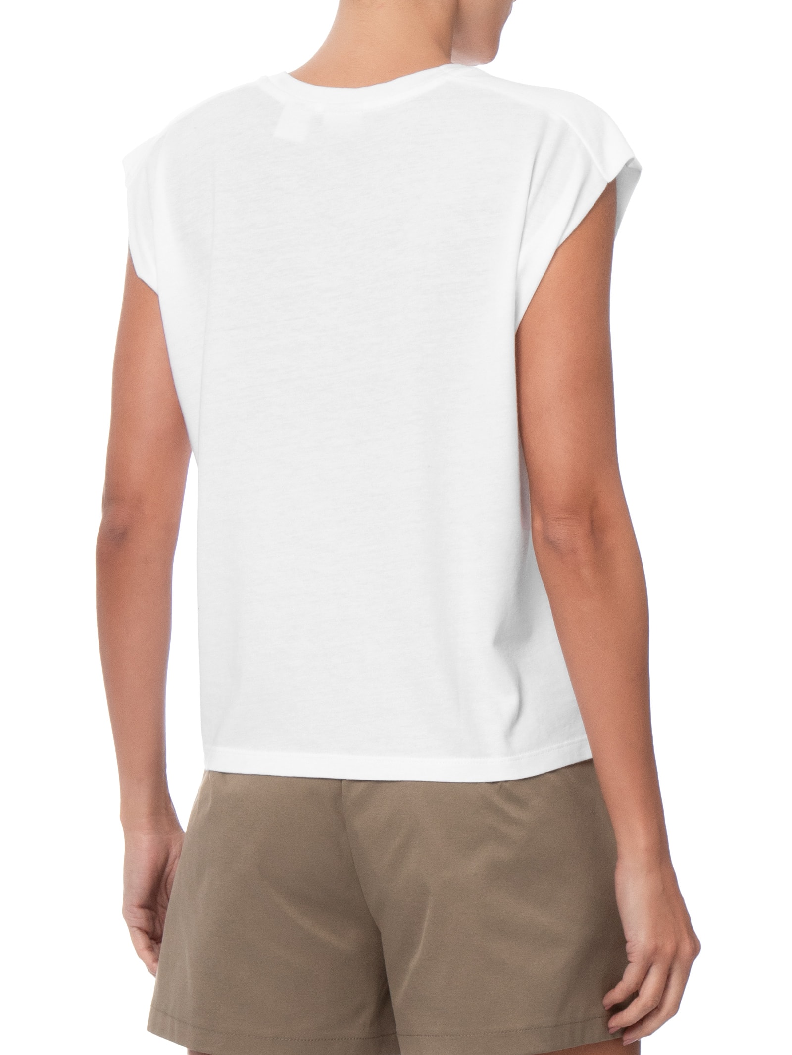 Camiseta Feminina Pleated Muscle Tank Branco Levi's