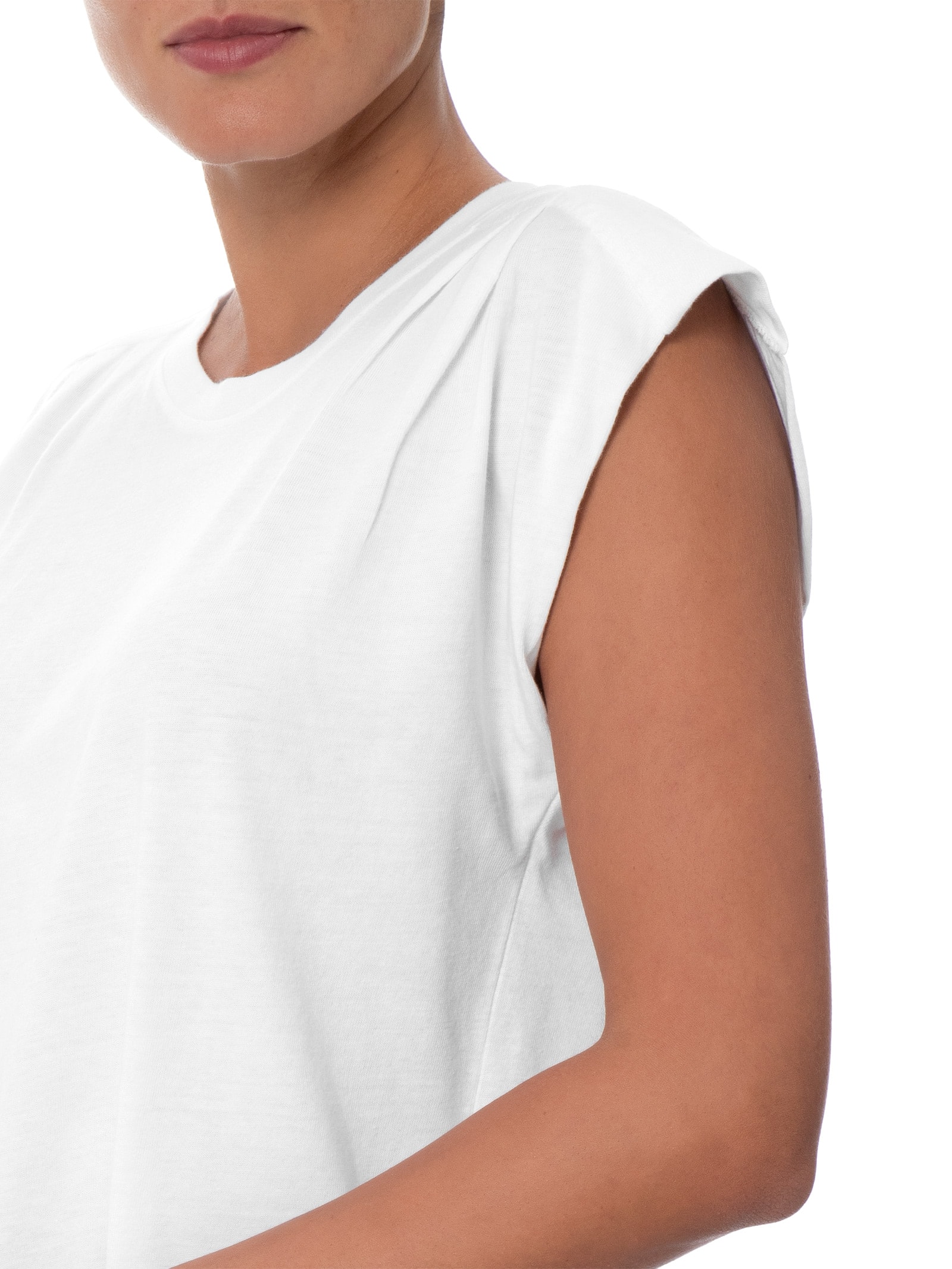 Camiseta Feminina Pleated Muscle Tank Branco Levi's
