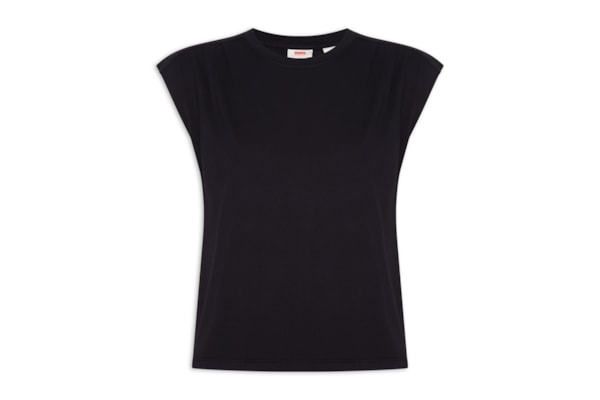 Camiseta Feminina Pleated Muscle Tank - Preto