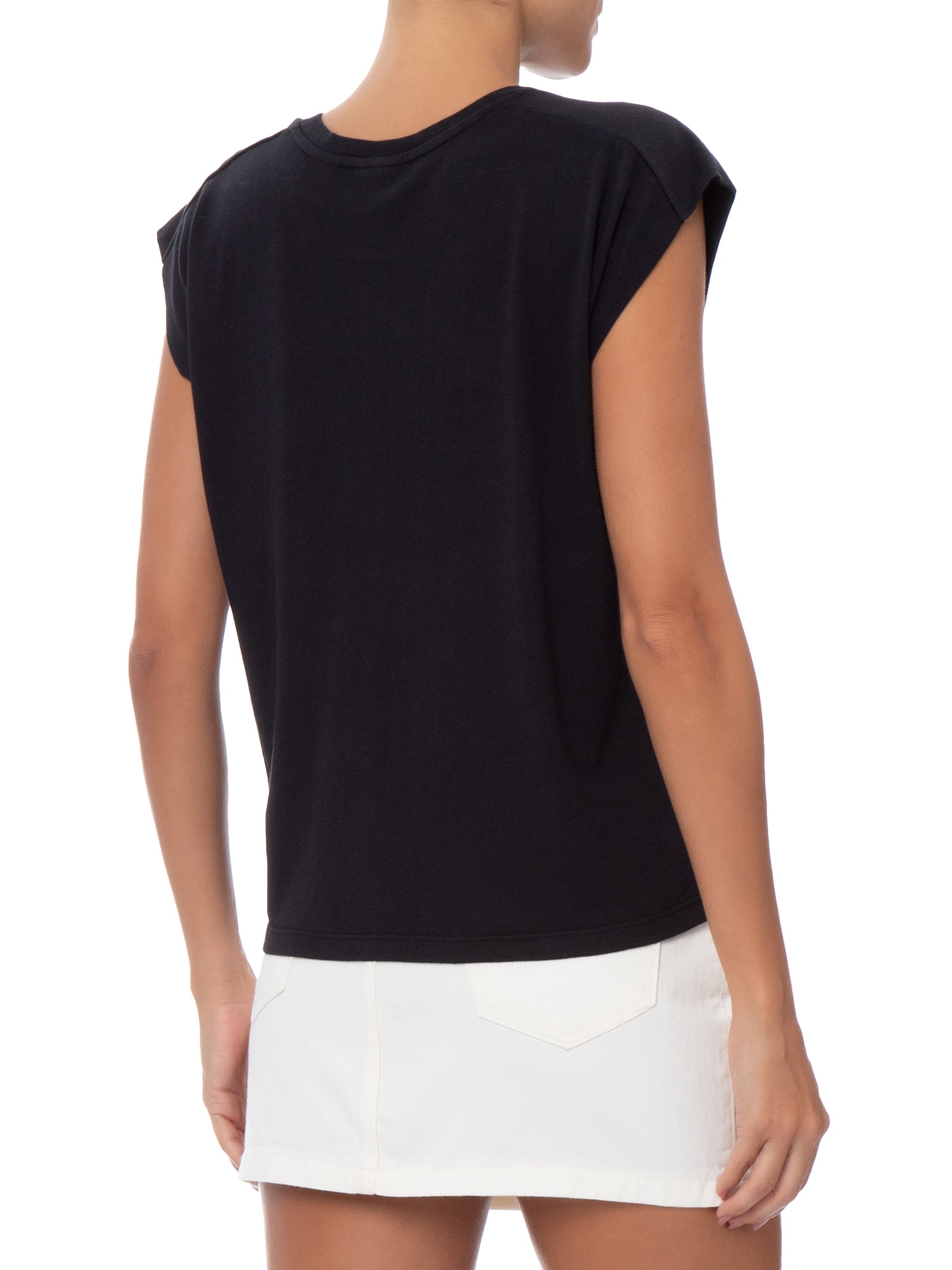 Camiseta Feminina Pleated Muscle Tank Preto Levi's