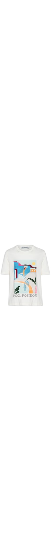 Camiseta Feminina Pool - Off White
