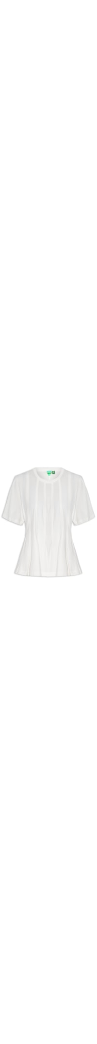 Camiseta Feminina Pregas - Branco