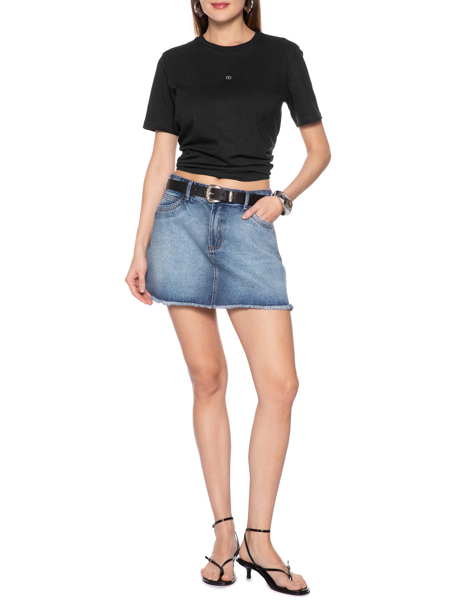 Camiseta Feminina Preto Colcci
