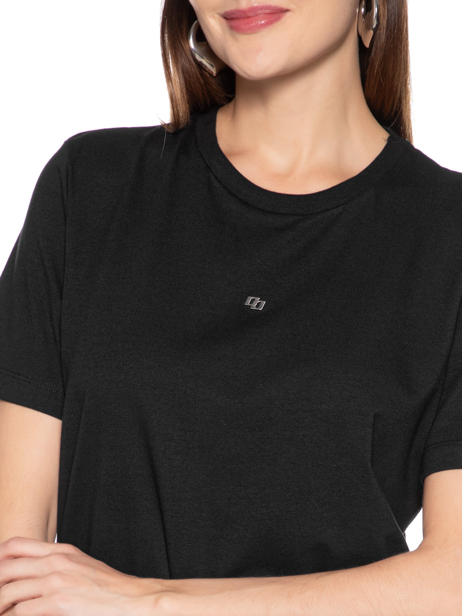 Camiseta Feminina Preto Colcci