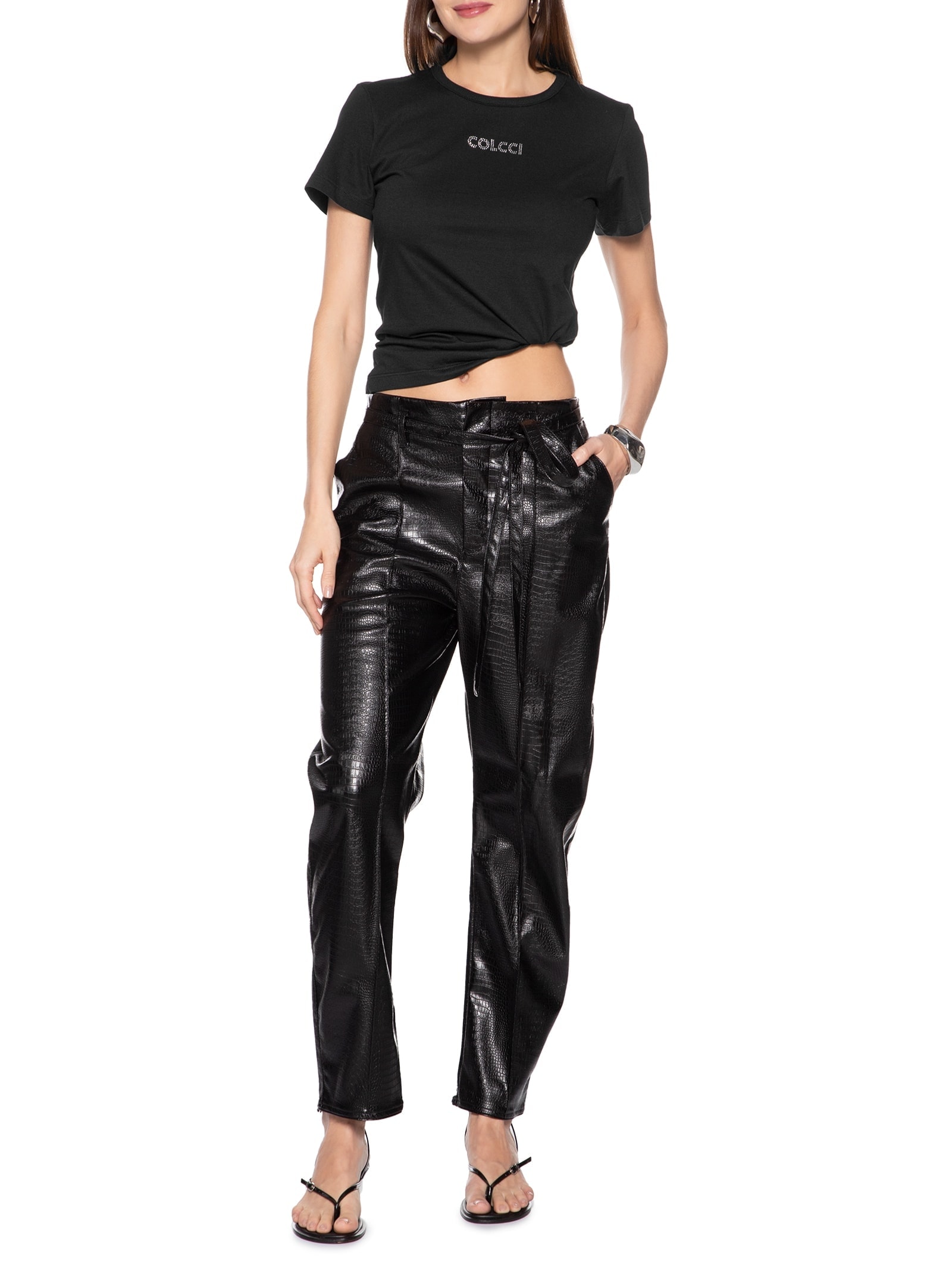 Camiseta Feminina Preto Colcci