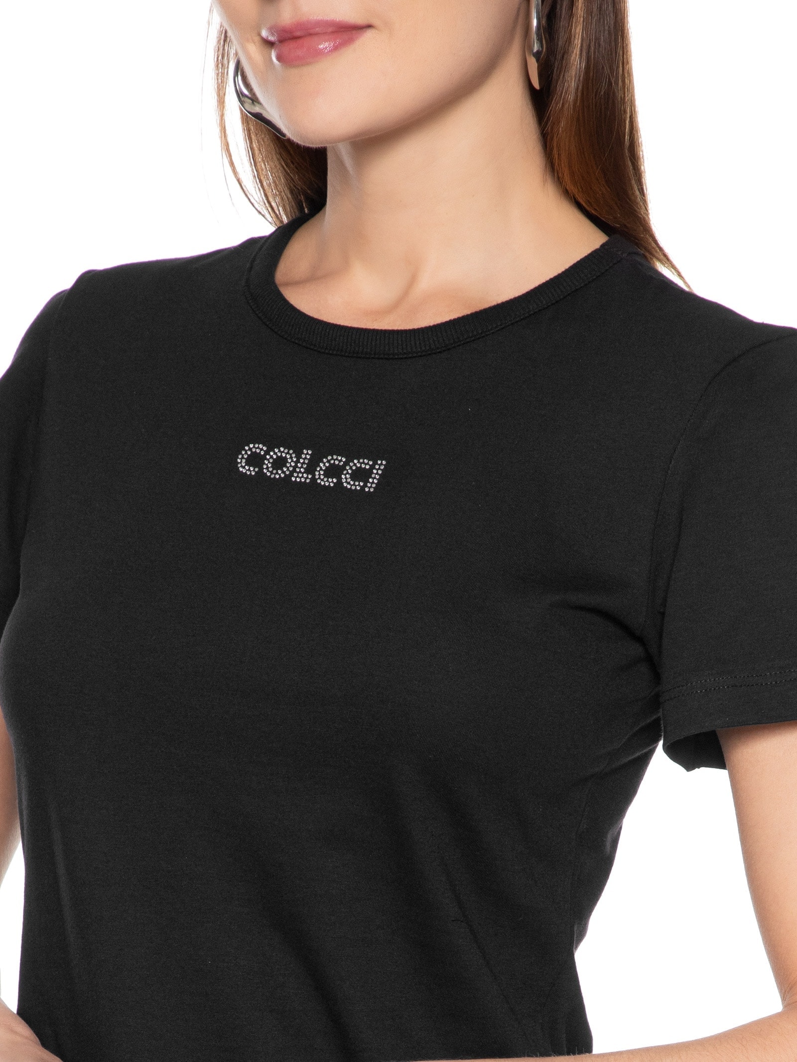 Camiseta Feminina Preto Colcci