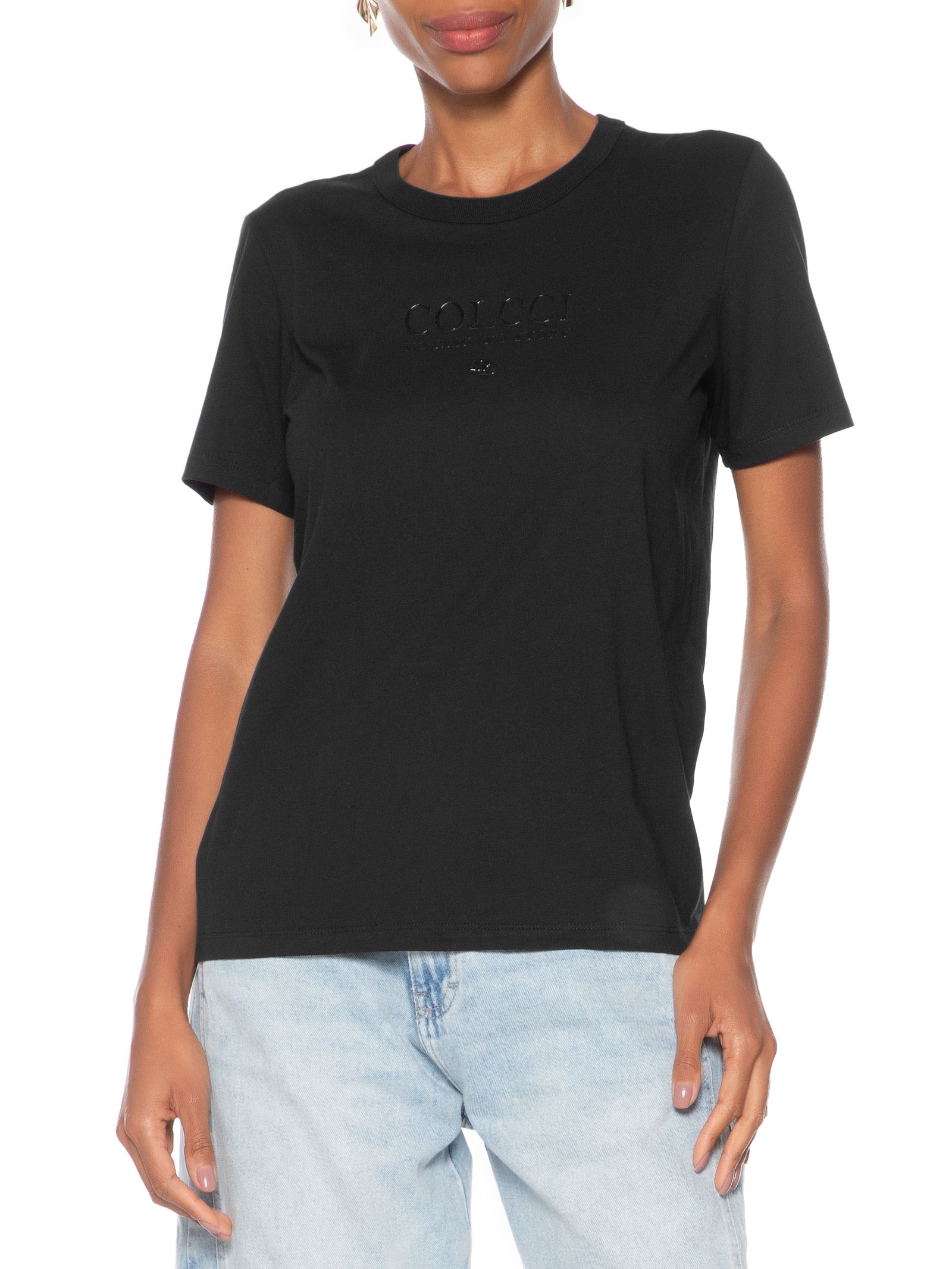 Camiseta Feminina Preto Colcci