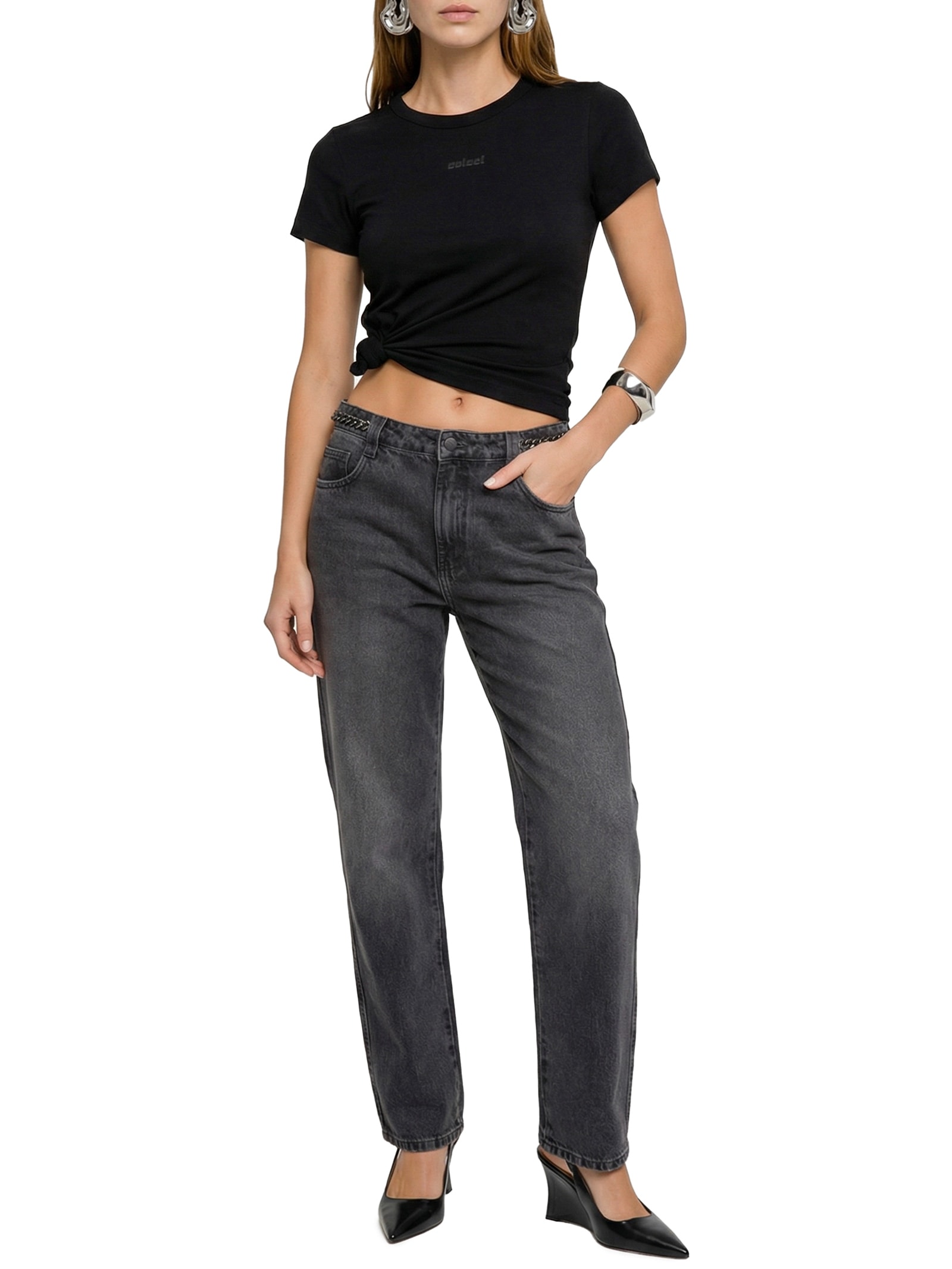 Camiseta Feminina Preto Colcci