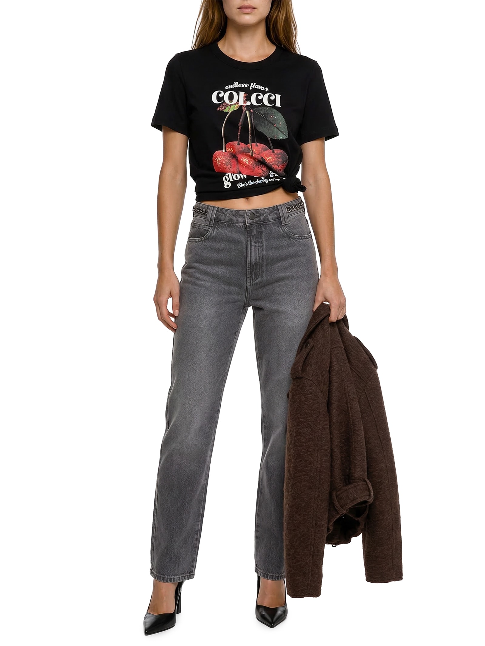 Camiseta Feminina Preto Colcci