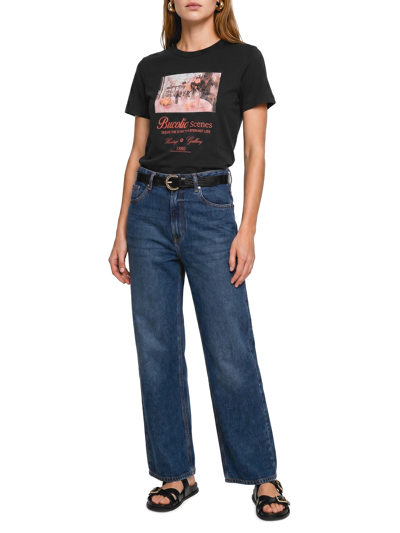 Camiseta Feminina Preto Hering