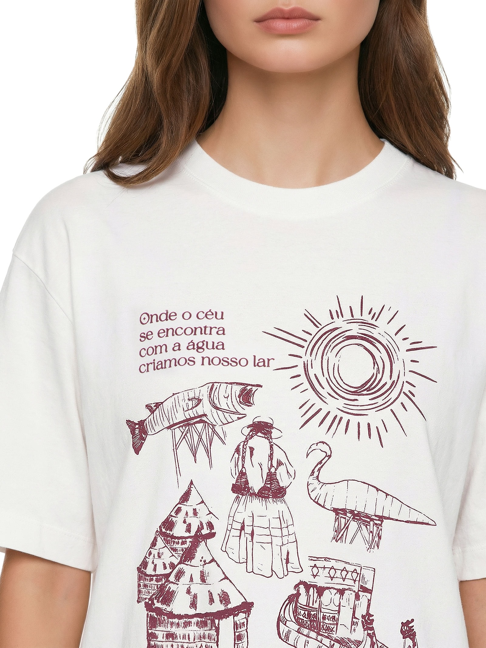 Camiseta Feminina Puna Branco Cacay