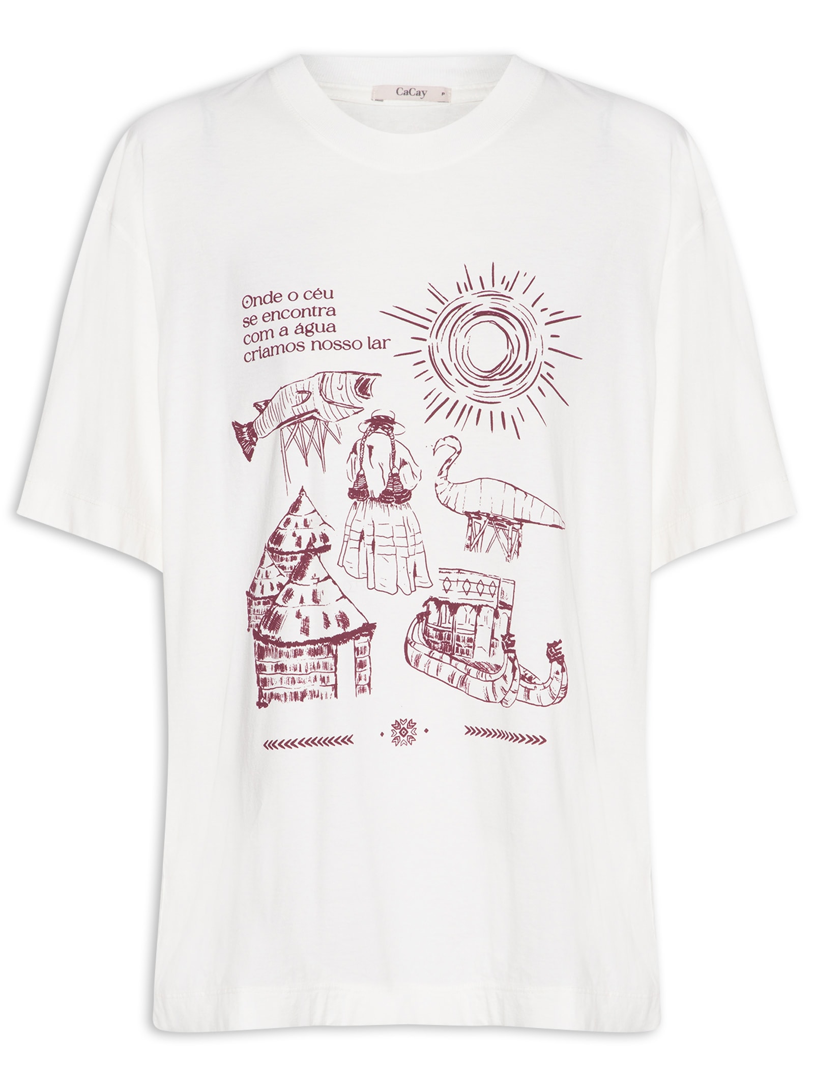 Camiseta Feminina Puna Branco Cacay
