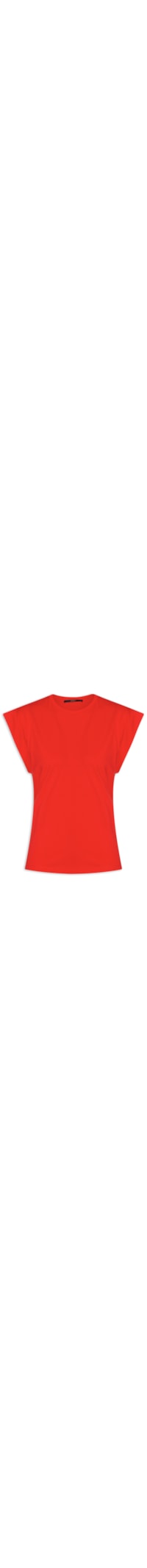 Camiseta Feminina Quadradinha Fiery - Vermelho