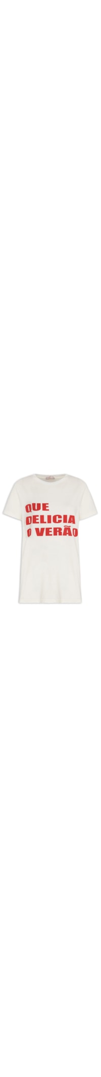 Camiseta Feminina Que Delícia O Verão - Branco