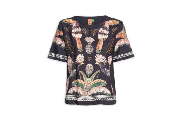Camiseta Feminina Recanto Dos Pássaros - Preto