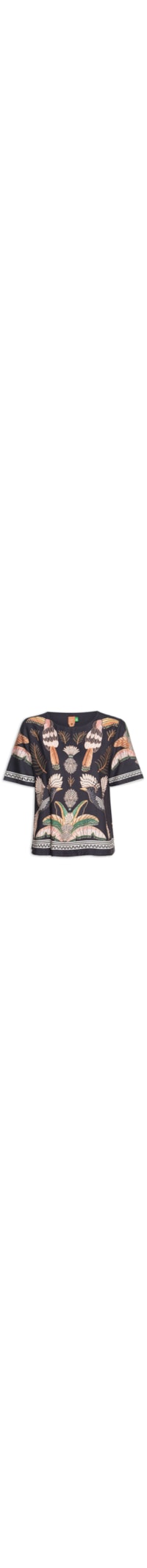 Camiseta Feminina Recanto Dos Pássaros - Preto