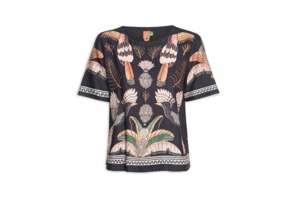 Camiseta Feminina Recanto Dos Pássaros - Preto